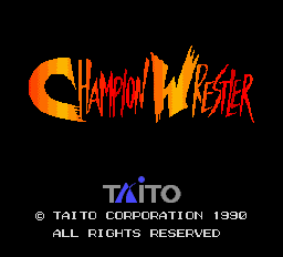 Champion Wrestler Title Screen